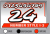 PRINTED NUMBER SET I-3